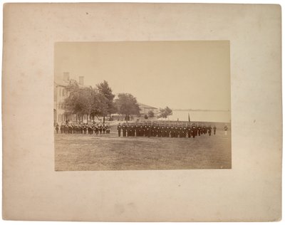 Infantry Drill, c.1870 by American Photographer